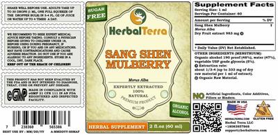 Sang Shen Mulberry label
