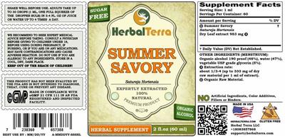 Summer Savory label