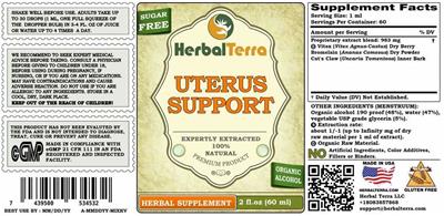Uterus Support label