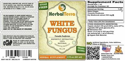 White Fungus label