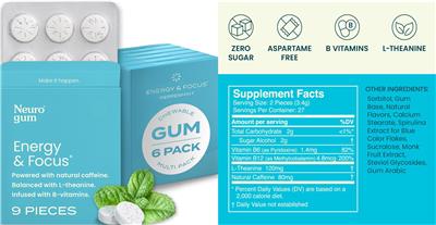 TK様 Energy & Focus Peppermint by Neuro Gum: Ingredients, Drug