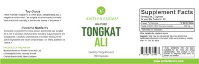 Tongkat Ali label