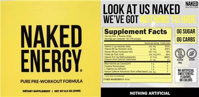 Naked Energy label