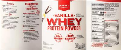 Whey Protein Powder Vanilla label