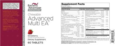Chewable Advanced Multi EA Starwberry label