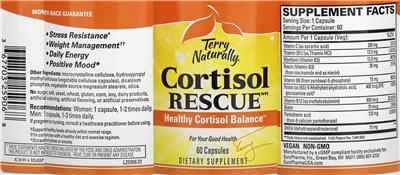 Cortisol Rescue label