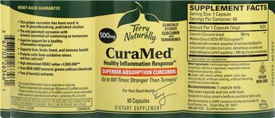 CuraMed 500 mg label