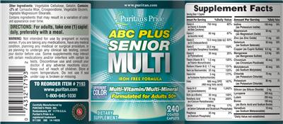 ABC Plus Senior Multi label