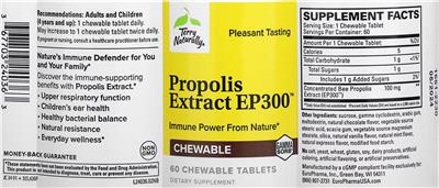 Propolis Extract EP300 Chewable label