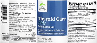 Thyroid Care Plus label