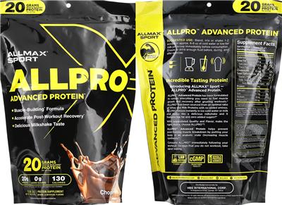 ALLPRO Chocolate label