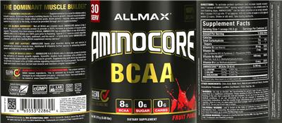AMINOCORE BCAA Fruit Punch label