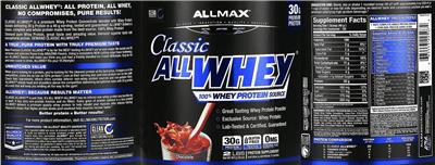 Classic ALLWHEY Chocolate label