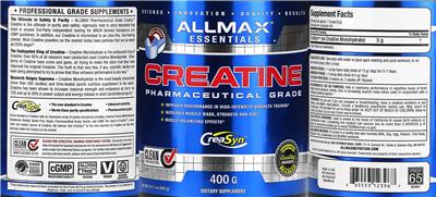 Creatine label