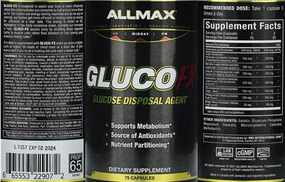 GlucoFX label