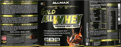 GOLD ALLWHEY Chocolate label