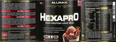 HEXAPRO Chocolate label