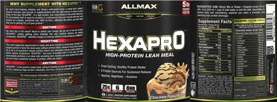 HEXAPRO Chocolate Peanut Butter label