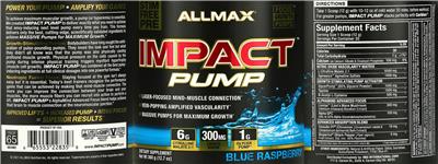 Impact Pump Blue Raspberry label
