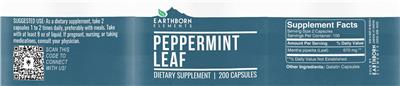 Peppermint Leaf label