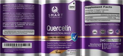 Quercetin 1000 mg  label