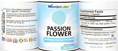 Passion Flower label