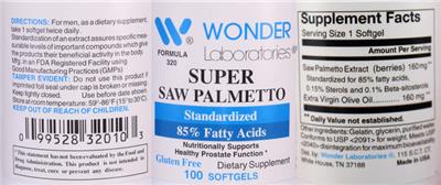 Super Saw Palmetto label