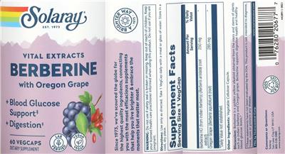Berberine label