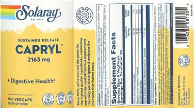 Capryl 2163 mg label