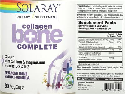 Collagen Bone Complete label