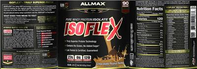 ISOFLEX Chocolate Peanut Butter label