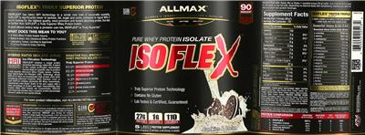 ISOFLEX Cookies & Cream label