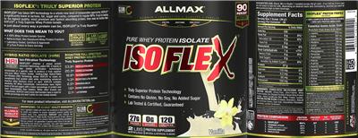 ISOFLEX Vanilla label