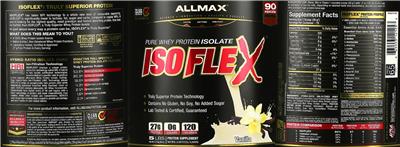 ISOFLEX Vanilla label