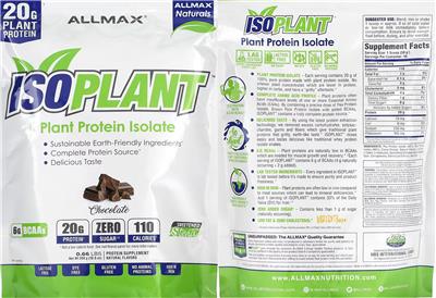 ISOPlant Chocolate label