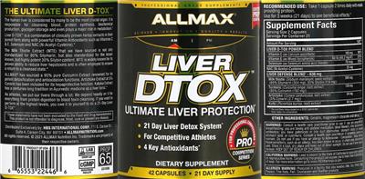 Liver DTOX label