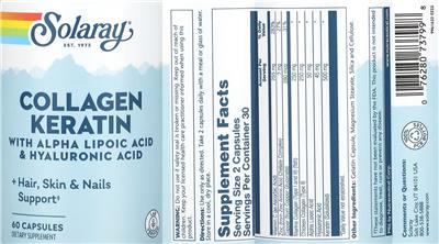 Collagen Keratin label