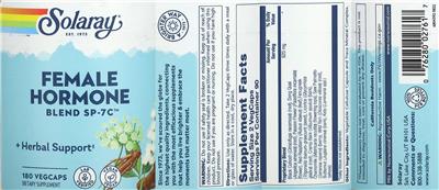 Female Hormone Blend SP-7C label