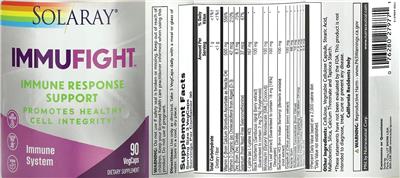 Immufight Immune Response Support label
