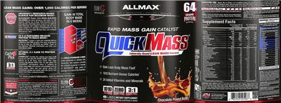 QUICKMASS Chocolate Peanut Butter label