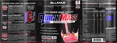 QUICKMASS Strawberry-Banana label