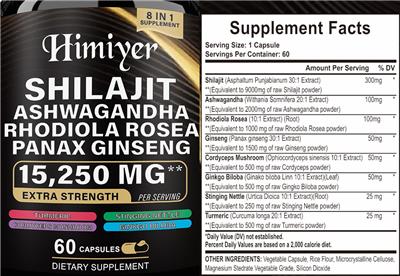 Shilajit label