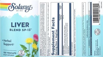 Liver Blend SP-13 label