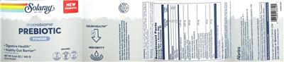 Mycrobiome Prebiotic Powder Unflavored label