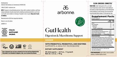 GutHealth Ginger label
