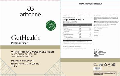 GutHealth Prebiotic Fiber label