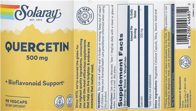 Quercetin 500 mg label