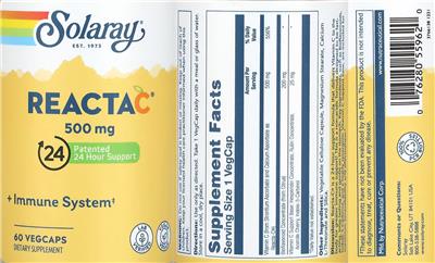 Reacta C 500 mg label