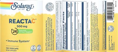 Reacta C 500 mg label