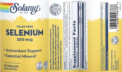 Selenium 200 mcg label